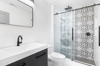Tile Patterned Walk-in Shower